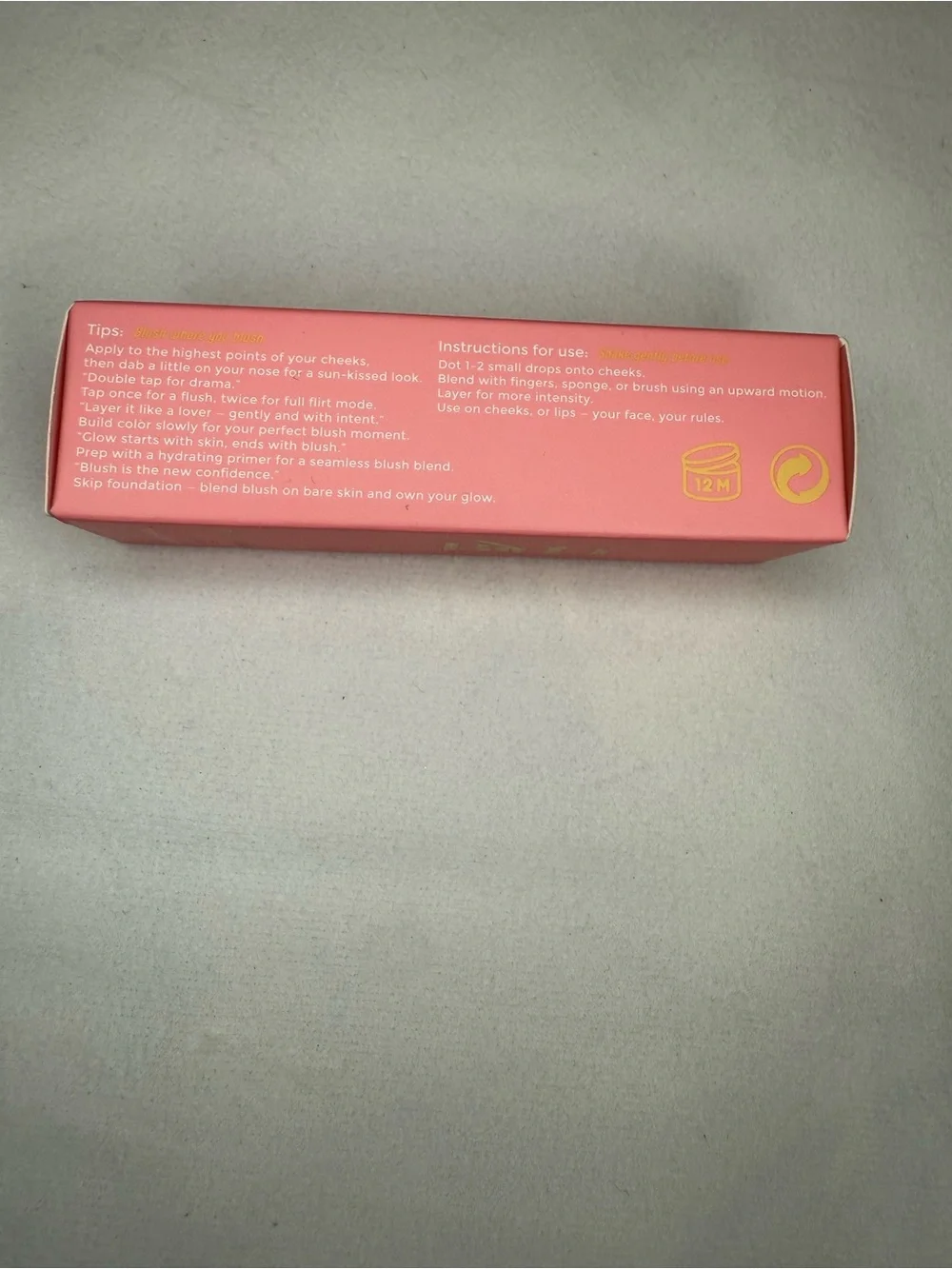 BYOD Blush Concoction Passionate Coral Liquid Blush 7.5ml NIB Vegan